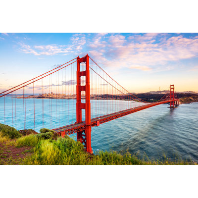 «Sunrise Over the Golden Gate», art mural sur toile tendue
