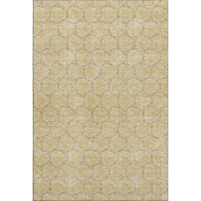 Premium Machine Washable Prisco Wheat Rug