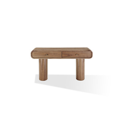Juba Walnut Console Table In Mongoose