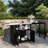 Versatile Outdoor Kitchen Island With Folding & Expandable Work Surfaces, A Spacious Storage Drawer, Cabinet And Lockable Wheels