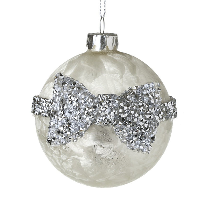 8cm Glass Bauble