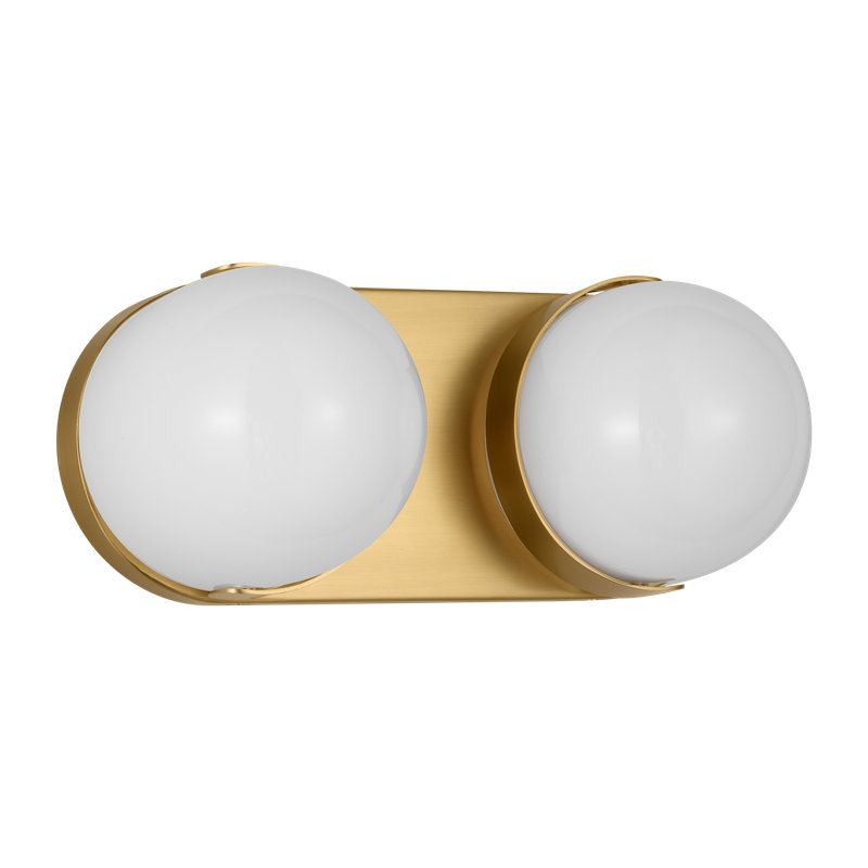 Syrie 2 - Light Dimmable LED Bath Bar, Brushed Brass