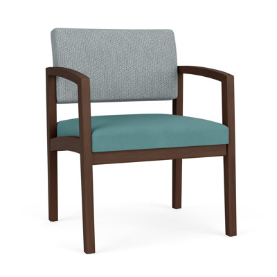 Fauteuil d'invité large en bois Lenox