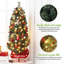 Arbre de Noël artificiel 4,5 pi avec 4,5 lumières à incandescence 8 lumières