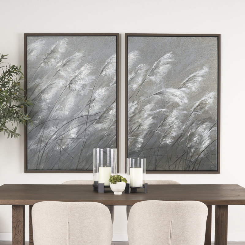 Toile texturée Pampas, Pampas Grass Breeze II