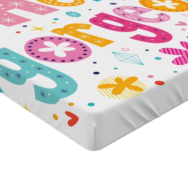 Multicolore drapeaux multicolores Ambesonne Hello Gorgeous, Drap-housse simple TG