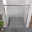 Enceinte de douche à double vitrage coulissante de 56 à 60 po de largeur avec verre trempé, facile à installer et rouille dans la salle de bain-125665540