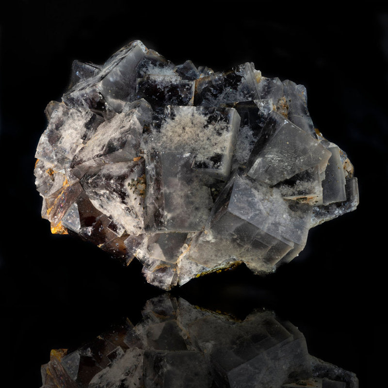 Fluorite bleue et jaune de la mine Beihilfe, Allemagne