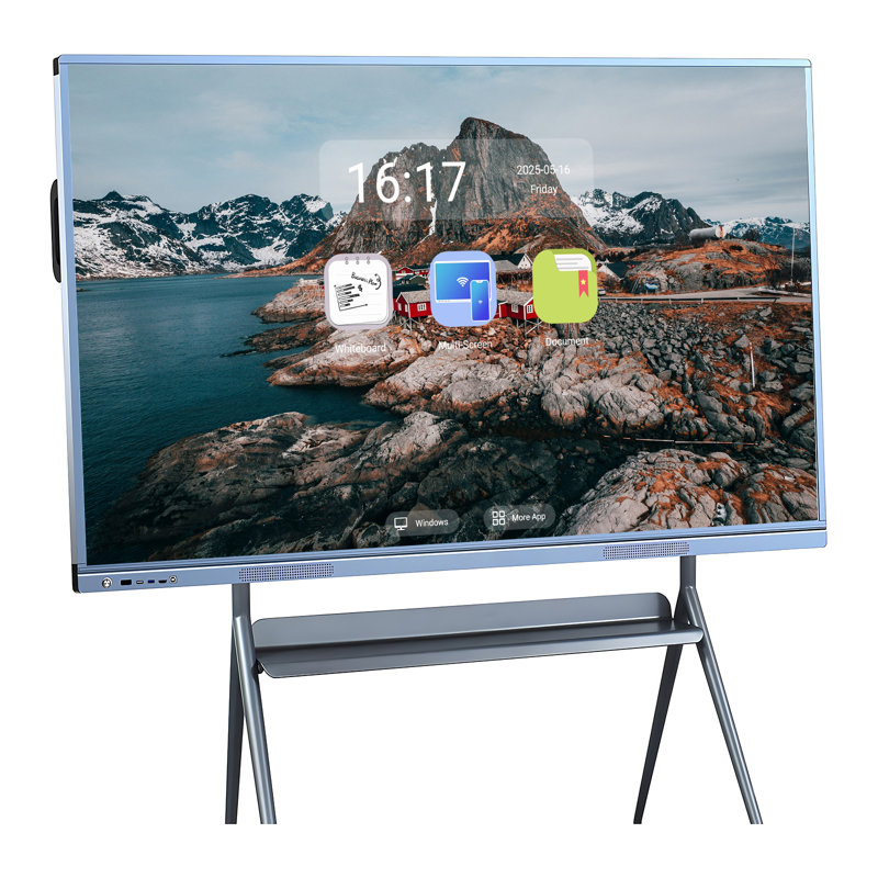 Écran tactile 65 pouces JYXCN Smart Board - Améliorez votre espace maintenant! PC tout-en-un avec système double, partage de nuage pour une formation dynamique, réunions interactives et présentations professionnelles