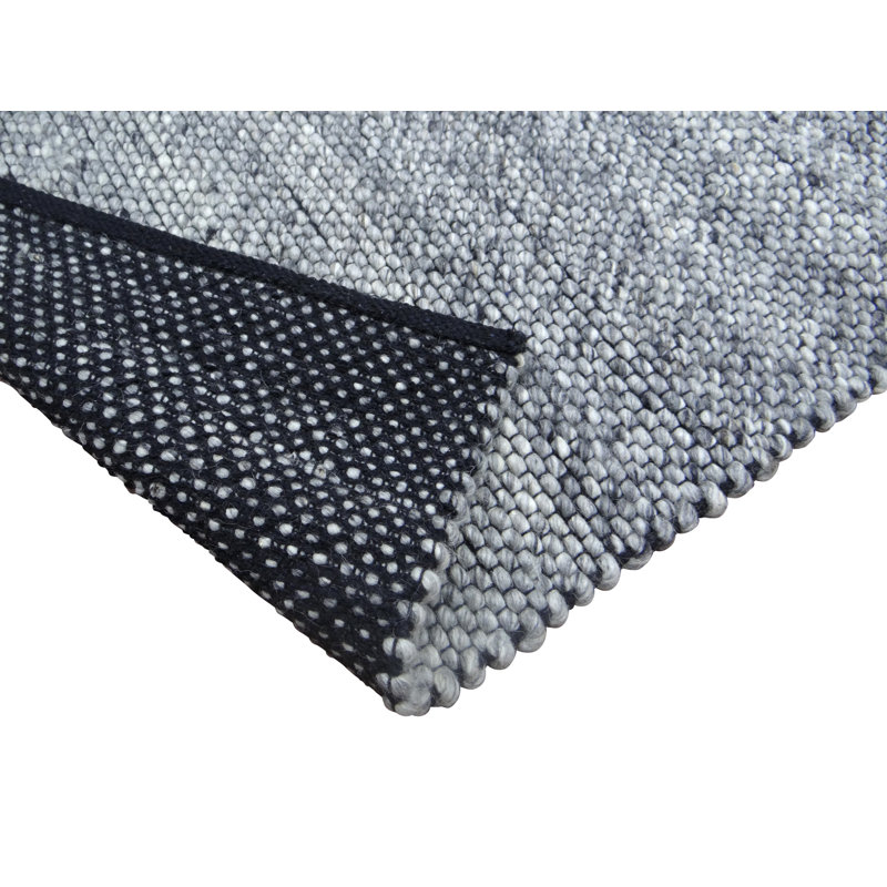 Haskell Solid Colour Hand Woven Shag Area Rug, Rectangle 201 x 303cm