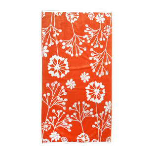 Serviette de plage florale