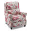   Ameiah Upholstered Farmhouse Manual Push Back Recliner with Solid Wood Legs-640785043