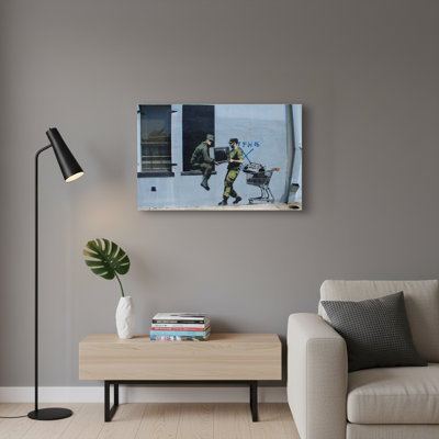 Soldat avec charrette, toile de soldat
