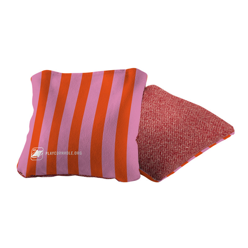 Sacs de plage souples à motif cornhole Beach Stripes, Rouge