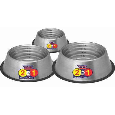 Stainless Steel Heavy Non-Skid Dog Bowls