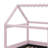 Full Size Textile-Finished House Daybed With Integrated LED Light Bands-1378285114