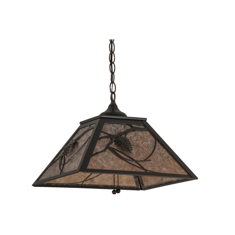 Rustic Lodge 2 - Light Pendant, Silver, Timeless Bronze