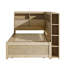 Lit de jour en bois avec tablettes de rangement-2077277507