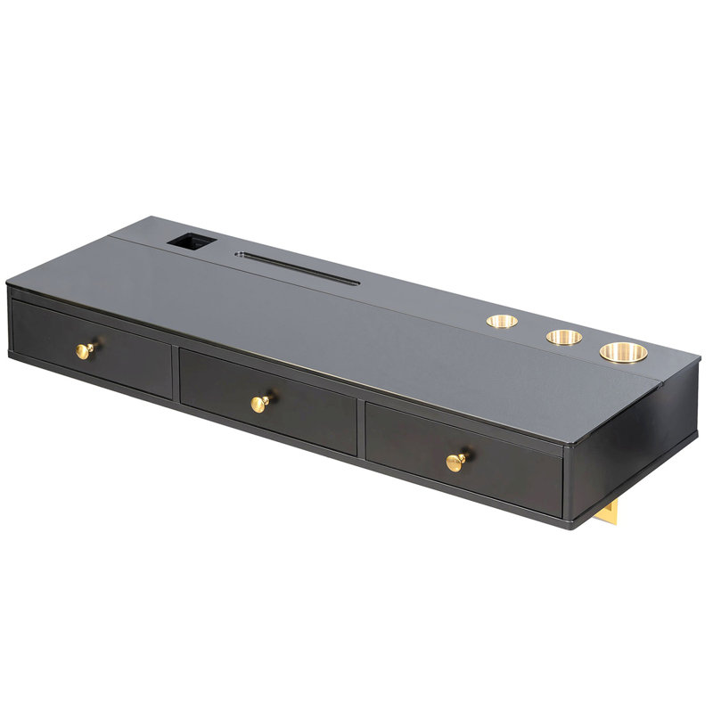 GO 47" Floating Shelf With Drawer