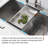 Drop-In Single Bowl Stainless Steel Kitchen Sink
