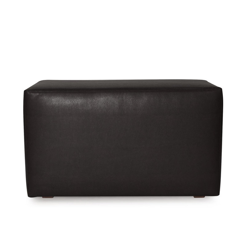 Housse pour repose-pieds à coussins carrés / rectangulaires Asja, Noir Avanti