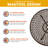Sermin Round Outdoor With Umbrella Hole , 33'' in. W 33'' in. D