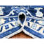 Tapis bleu nouvel âge en laine 11 pi 8 po x 14 pi 4 po Zhuo
