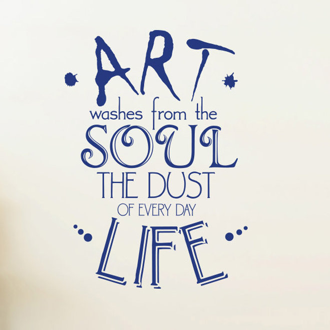 Art Washes From The Soul The Dust Of Everyday Life Wall Sticker