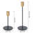 2 Pieces Iron Tabletop Candlestick