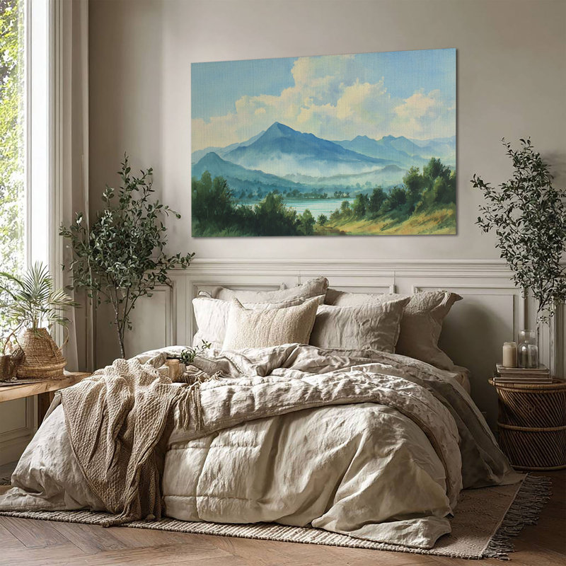 Art mural sur toile Alpine Stillness, L 60 po x H 40 po