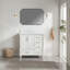 Ensemble de meuble-lavabo simple autoportant 36 po avec 2 poignées entièrement assemblé