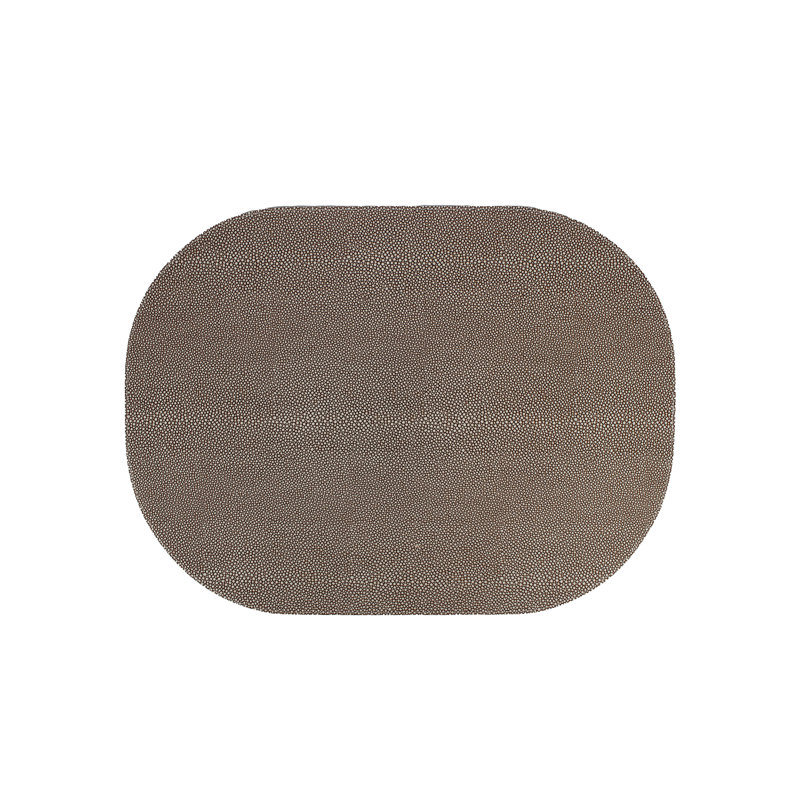 Maranto Animal Print Oval Placemat, Grey/Brown