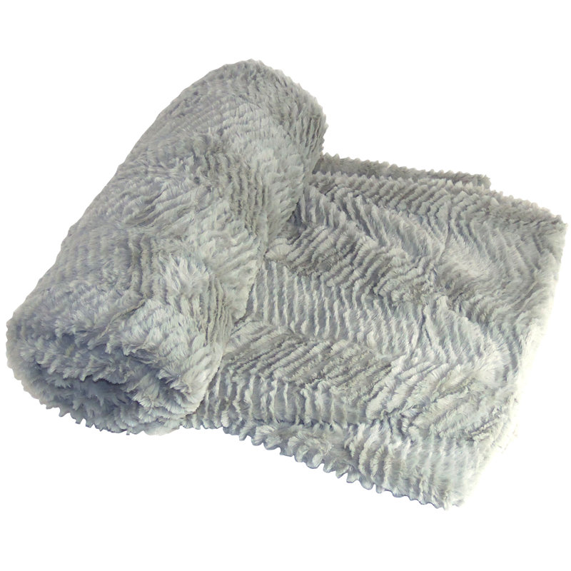 Throw Blanket, Beige, 152.4cm W x 203.2cm L