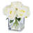 Faux Silk Rose Arrangement in Vase-1884135436