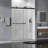 55-59＂W X 75＂H Double Sliding Shower Door With 5/16＂tempered Glass, Frameless Shower Door, Bathroom-103562851