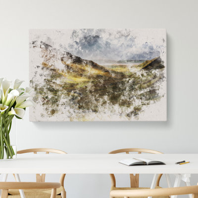 Glangesh Pass In Ireland - Wrapped Canvas Print