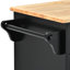 Chariot de cuisine avec îlot de cuisine mobile en bois d'hévéa avec rangement et 5 tiroirs, longueur de 53 pouces-44430798
