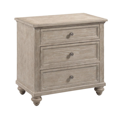 MIRIAM THREE DRAWER STRAIGHT NIGHTSTAND - BREVE