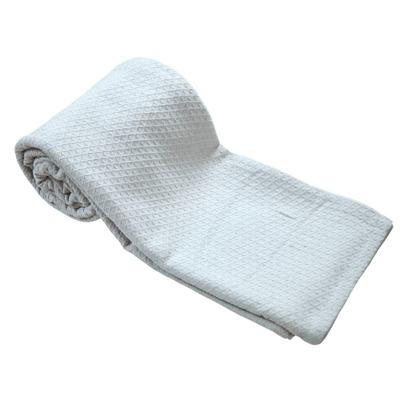 Casa Platino Hand Woven Throw Blanket, Silver, King