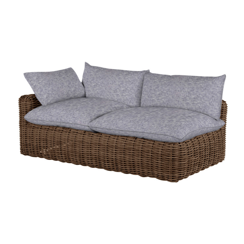Canapé modulaire Montecito N-Dura, Welt, Rollo crème, Raffia