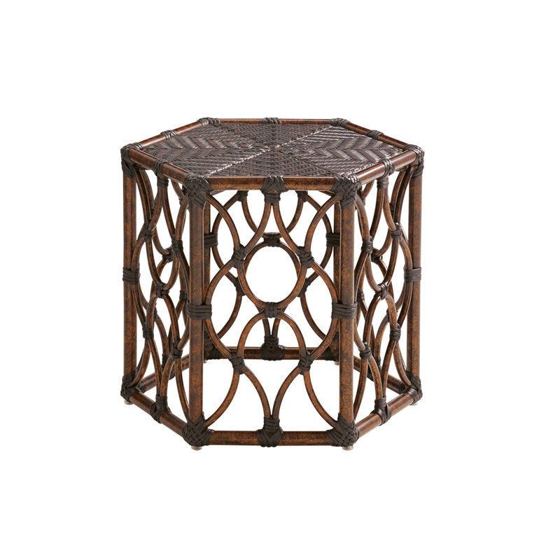 Royal Kahala Tortoise Shell Finish Hexagonal Bunching Table