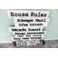 House Rules Wall Décor