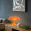 Lampe de table champignon orange avec abat-jour PC, 4 lumières, ampoules à changement de couleur incluses