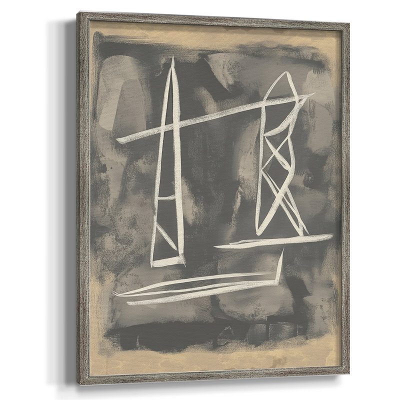 ABSTRACT Series DCCL XXXVI, reproduction encadrée - bois massif, H 11 po x l 9 po