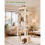 183cm Large Cat Tree Tower for Indoor Cats, with 7 Sisal Scratching Posts, 2 Cat Condos, Platform, 2 Hanging Baskets & Metal Hammock, Beige