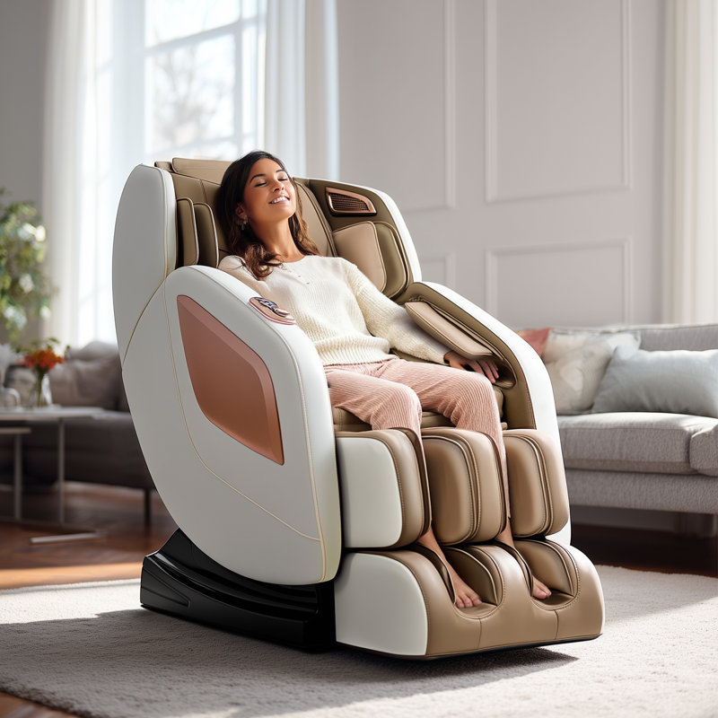 2026 Full Body Reclining Zero Gravity Shiatsu Massage Chair with Fully Assembled, LCD Screen, Shortcut Keys, USB Charging Port, Heat, Ideal Gift for Loved Ones, Parents,