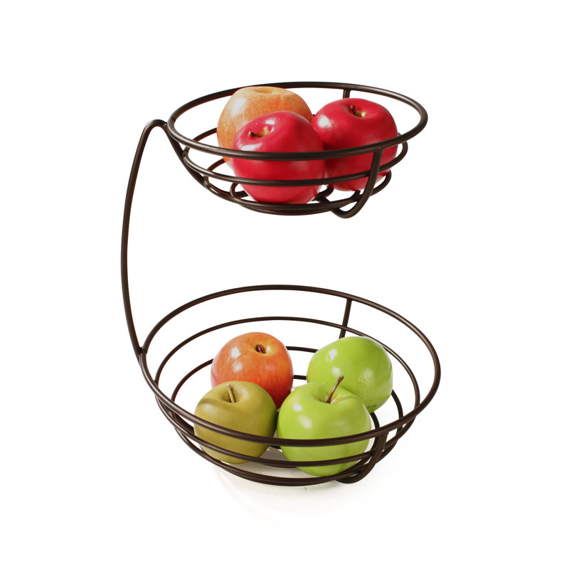 Rebrilliant Callen Stainless Steel Fruit Bowl, Bronze