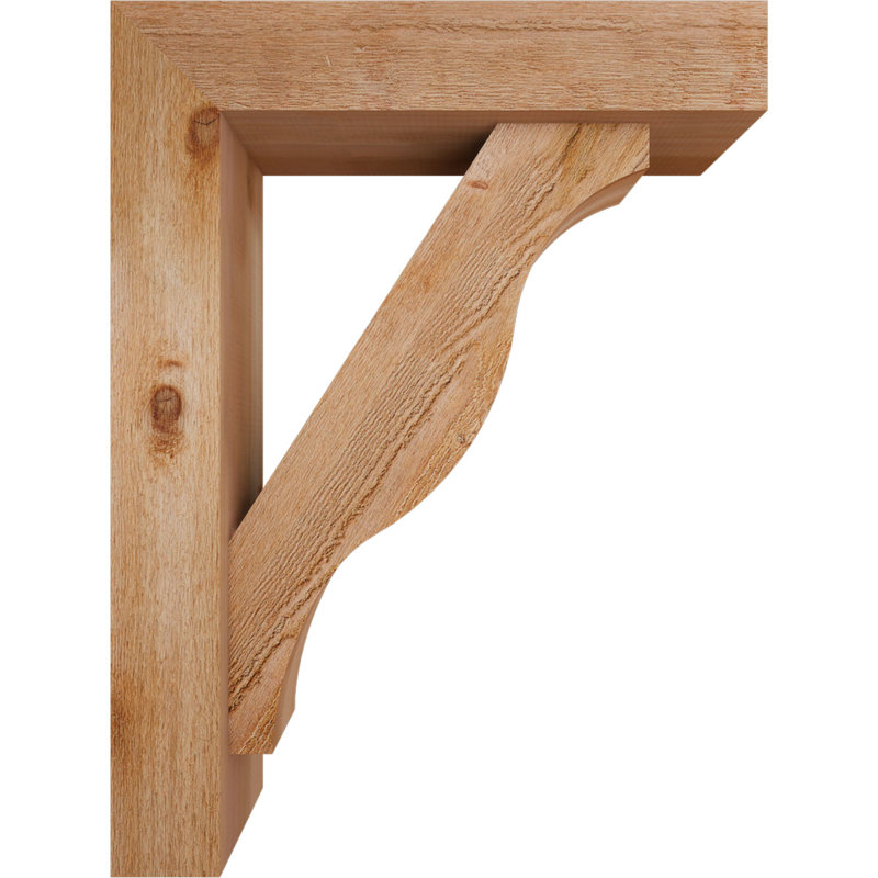 Support Funston Block avec support décalé, 32 x 24, Cèdre rouge occidental de l 6 po (scié brut)