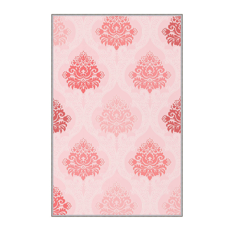 Stylish Woven Carpet, 5.6 x 7.5 Feet, 100% Polyester, 0.3 in Pile Height | Antibacterial, Non-Slip PVC Felt Dot Underside, Machine Washable | 3D Digital Printing, Durable & Easy to Maintain - Perfect for Any Room