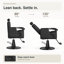 Fauteuil de salon inclinable avec hauteur réglable et système hydraulique pour coiffeur - Noir/Noir-130806161-130806162